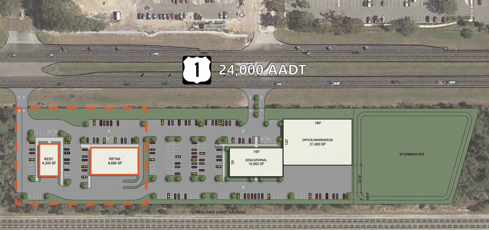 US Rte 1, Titusville, FL for lease - Site Plan - Image 1 of 1