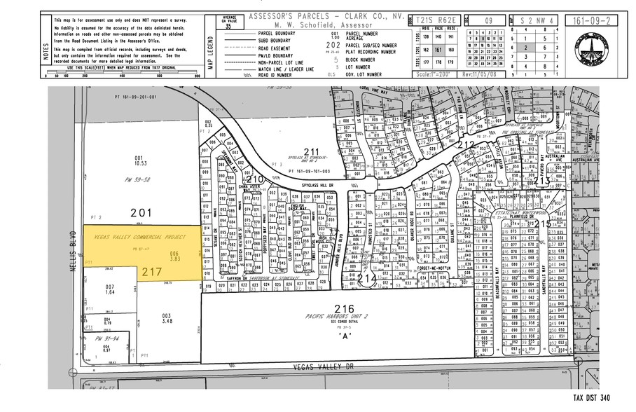 Nellis Blvd, Las Vegas, NV for sale - Plat Map - Image 3 of 4