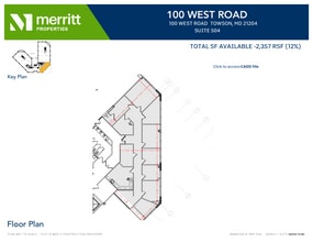 100 West Rd, Towson, MD for lease Floor Plan- Image 1 of 1