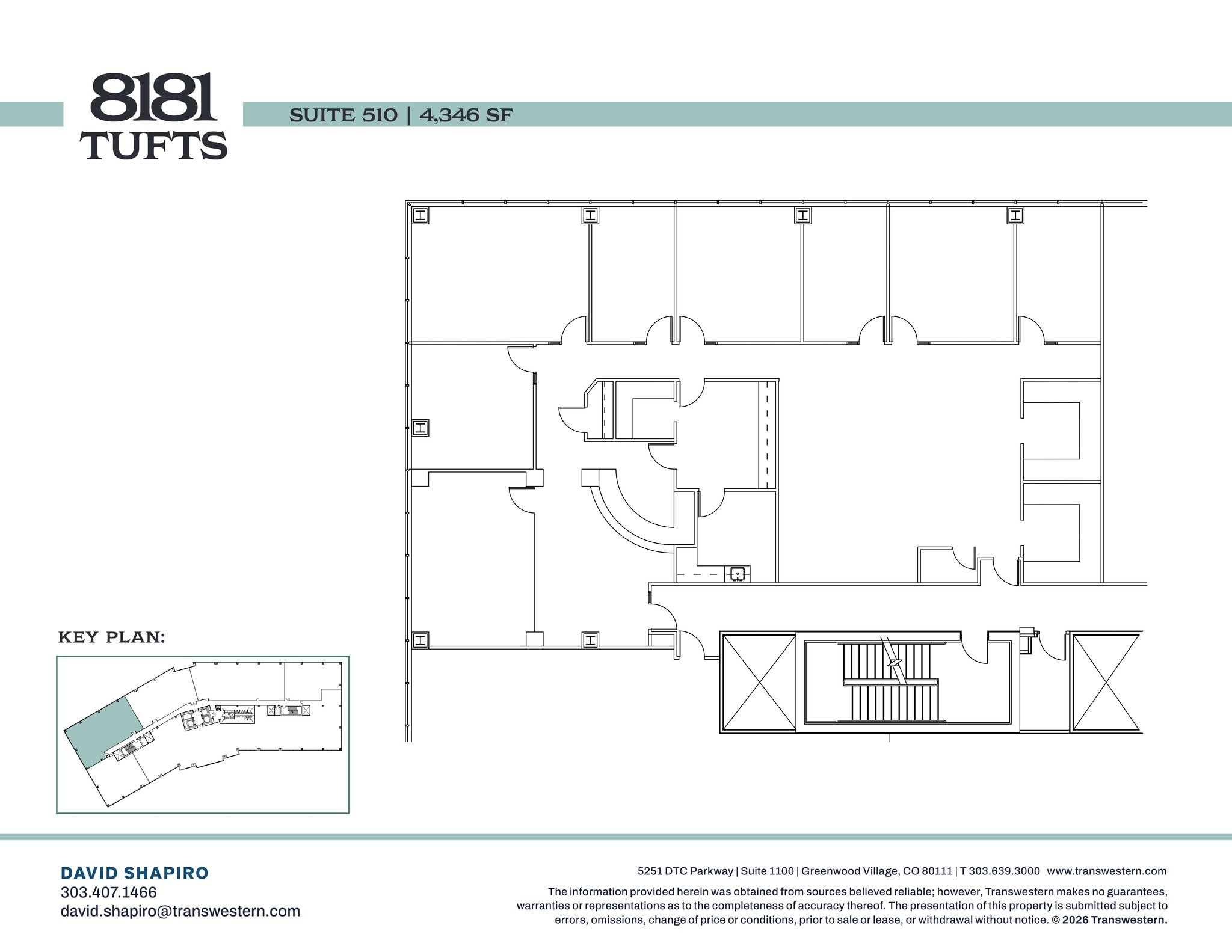 8181 E Tufts Ave, Denver, CO for lease Site Plan- Image 1 of 1