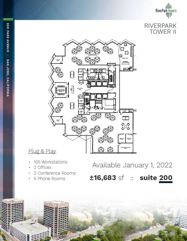 333 W San Carlos St, San Jose, CA for lease Floor Plan- Image 1 of 1