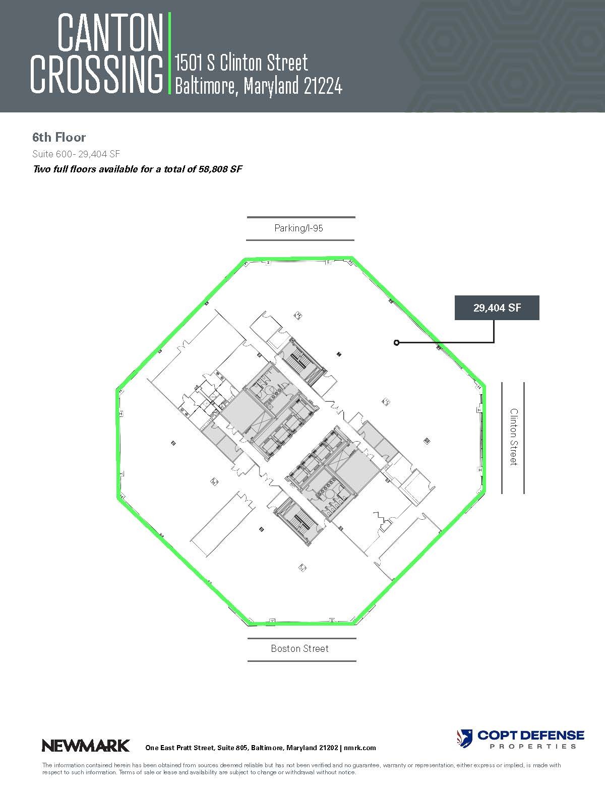 1501 S Clinton St, Baltimore, MD for lease Floor Plan- Image 1 of 1