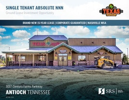 Texas Roadhouse | New 15yr Corp Ground Lease - NNN Property