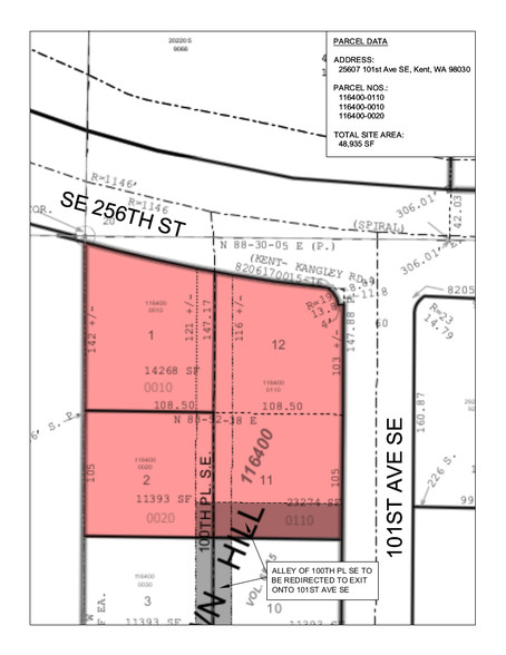 25607 101st Ave, Kent, WA for sale - Plat Map - Image 2 of 4