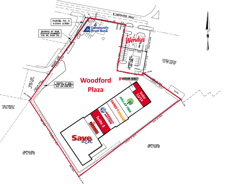 300-320 Lexington Rd, Versailles, KY for lease - Site Plan - Image 2 of 9
