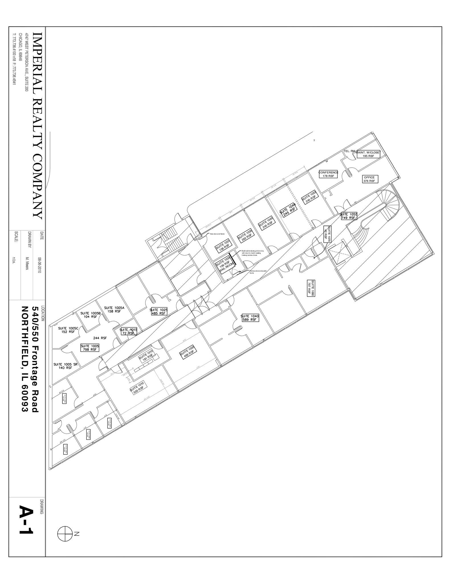 540-550 W Frontage Rd, Northfield, IL for lease Site Plan- Image 1 of 3