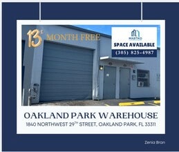 1840-1862 NW 29th St, Oakland Park, FL for lease Building Photo- Image 1 of 2
