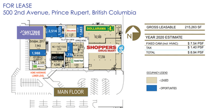 500 W 2nd Ave, Prince Rupert, BC for lease Floor Plan- Image 1 of 2