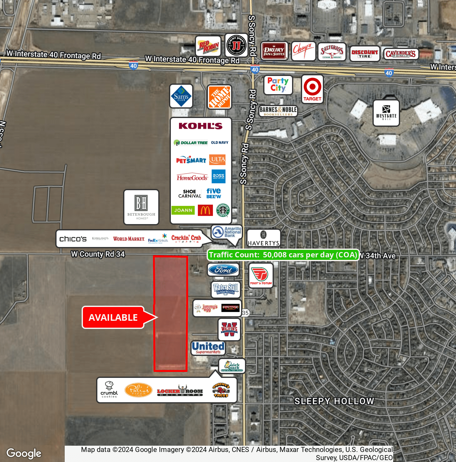 ±36.05 AC on 34th, West of Soncy, Amarillo, TX for sale Building Photo- Image 1 of 2