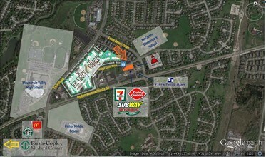 2941 Village Green Dr, Aurora, IL - Aerial map view