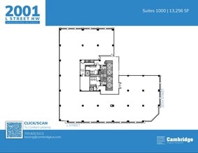 2001 L St NW, Washington, DC for lease Floor Plan- Image 2 of 8