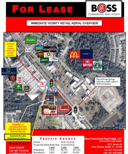 SEC 434 & Tuskawilla Rd, Winter Springs, FL for lease - Building Photo - Image 2 of 3
