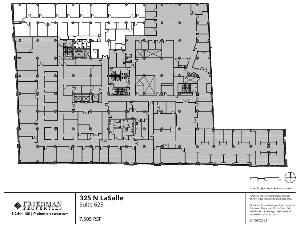 325 N LaSalle St, Chicago, IL for lease Floor Plan- Image 1 of 8