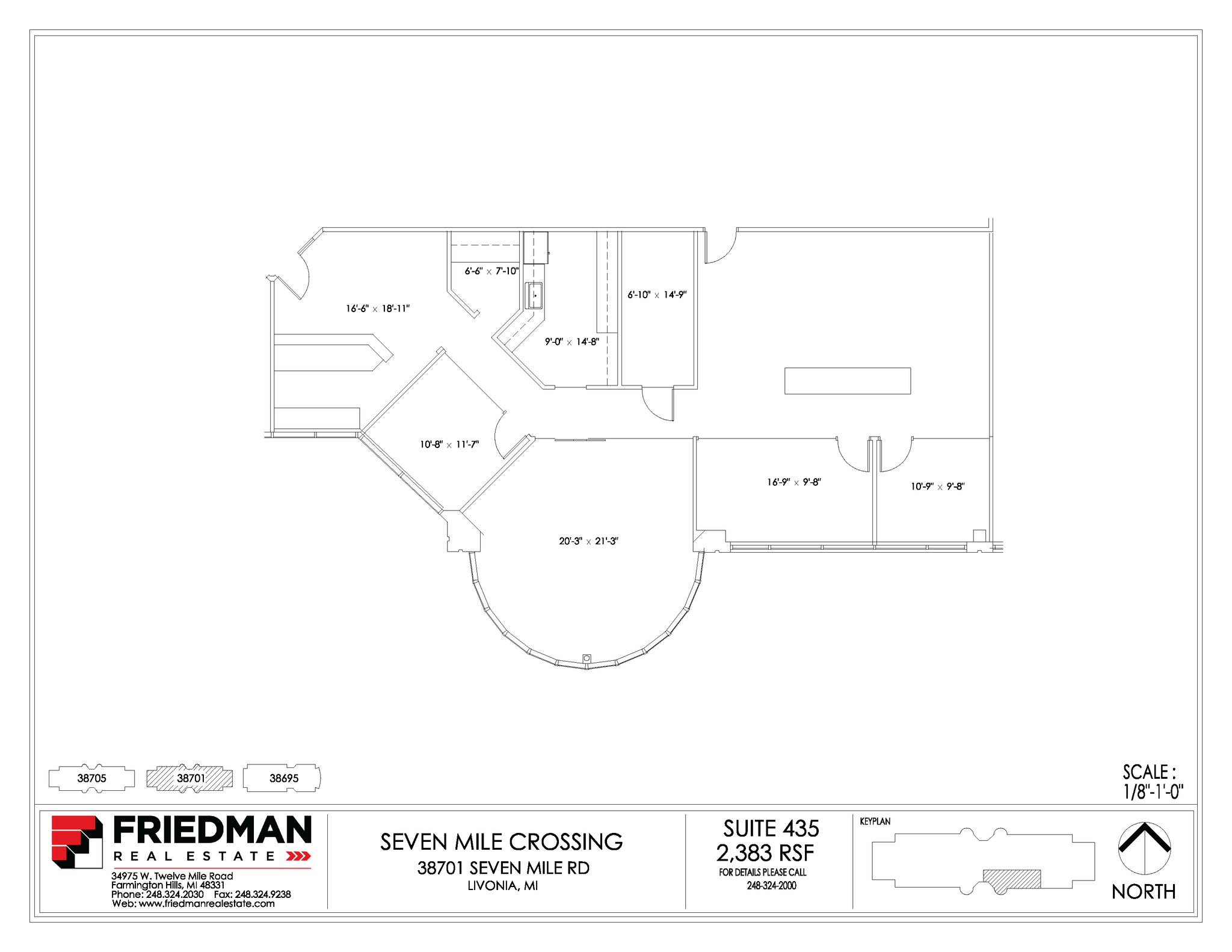 38705 7 Mile Rd, Livonia, MI for lease Floor Plan- Image 1 of 1