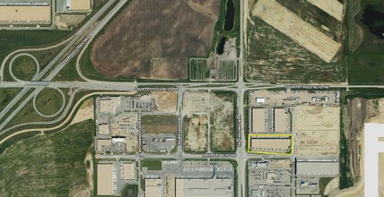 10707 25th St NE, Calgary, AB - aerial  map view - Image1