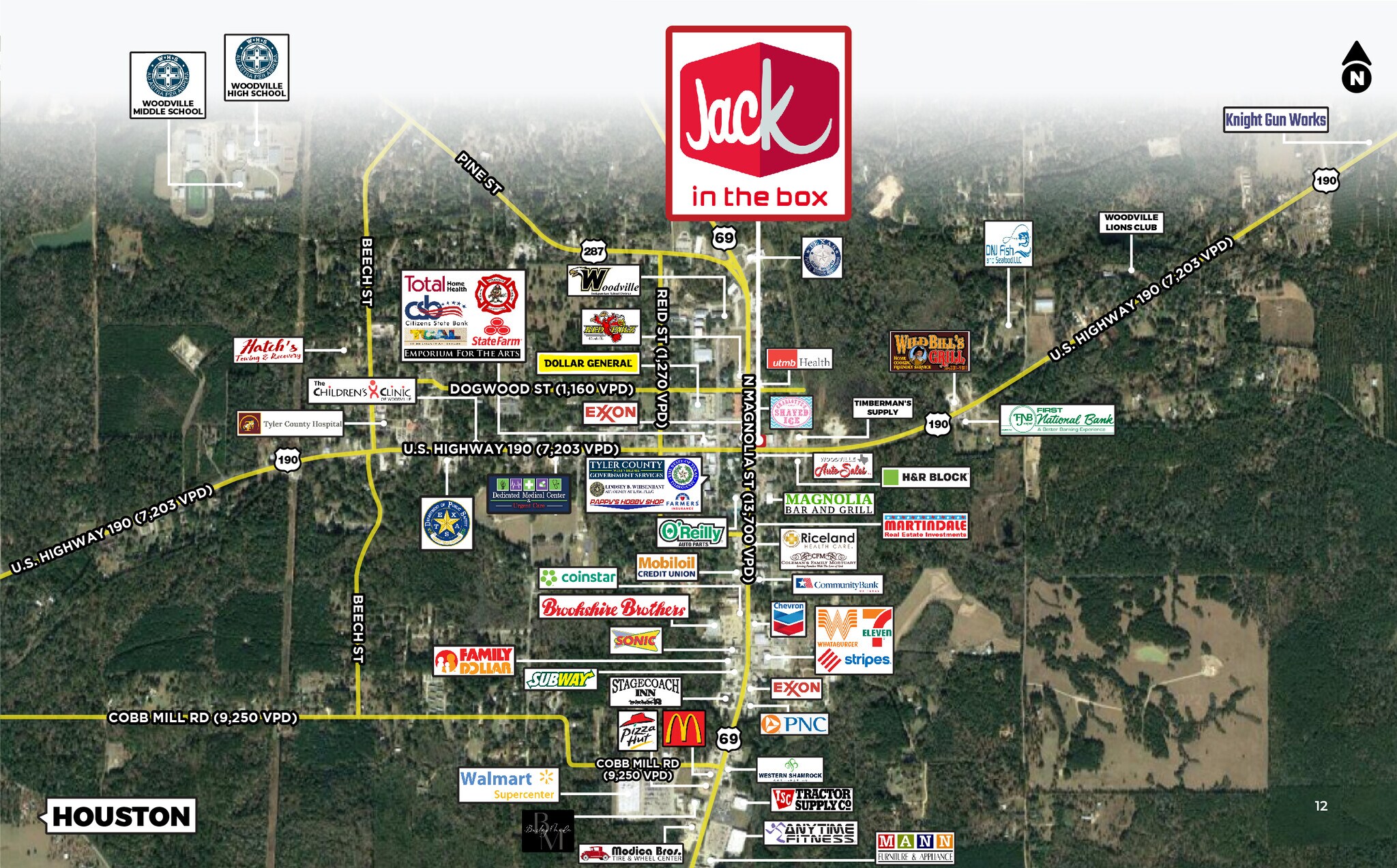 102 N Magnolia St, Woodville, TX 75979 Jack in the Box (Woodville, TX