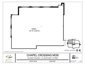 245 W SH 114, Southlake, TX for lease Floor Plan- Image 1 of 6