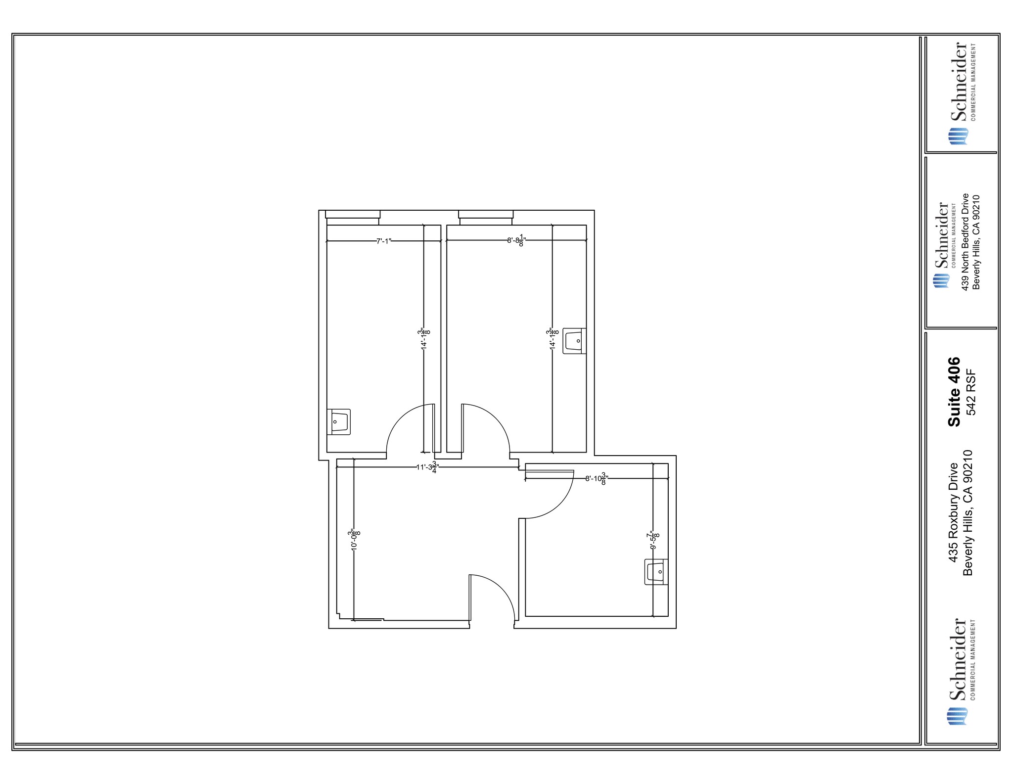 435 N Roxbury Dr, Beverly Hills, CA for lease Site Plan- Image 1 of 1