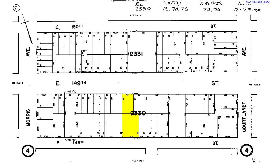306 E 149th St, Bronx, NY for lease - Plat Map - Image 2 of 8