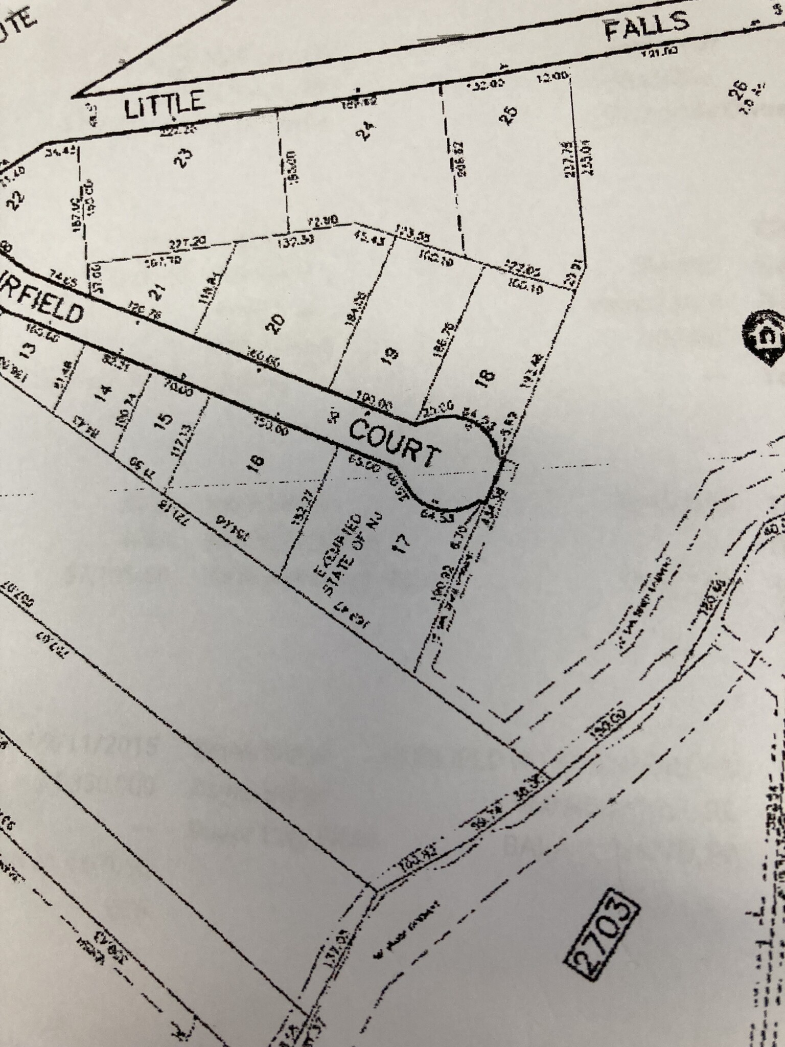 26 Little Falls Road rd, Fairfield, NJ for sale Plat Map- Image 1 of 3