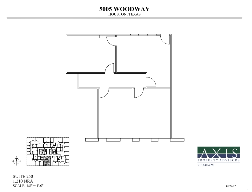 5005 Woodway Dr, Houston, TX for lease Floor Plan- Image 1 of 1