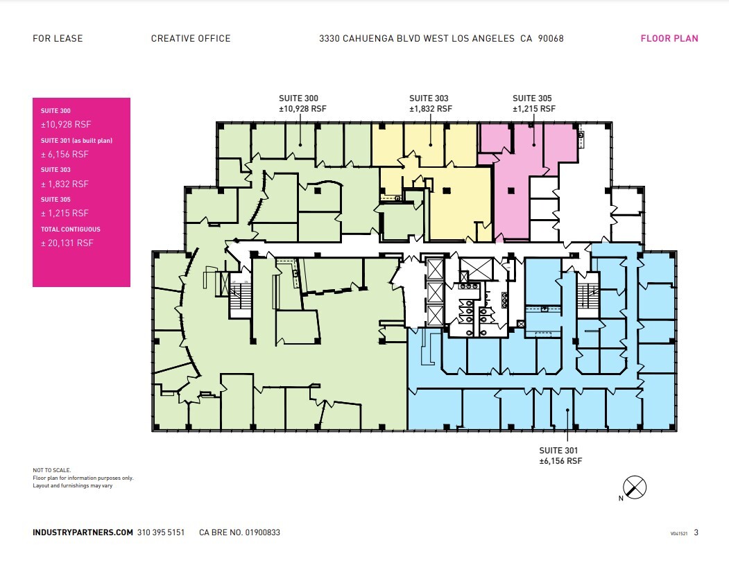 3330 Cahuenga Blvd W, Los Angeles, CA for lease Floor Plan- Image 1 of 1