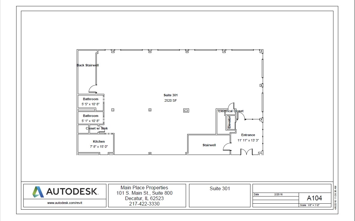 160 E Main St, Decatur, IL for lease Floor Plan- Image 1 of 1