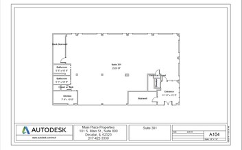 160 E Main St, Decatur, IL for lease Floor Plan- Image 1 of 1