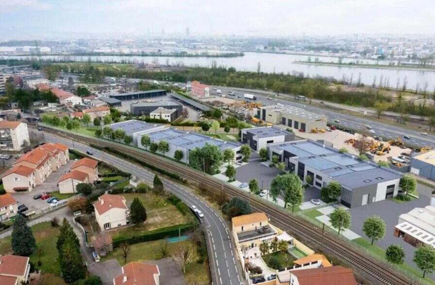 Office in OULLINS-PIERRE-BÉNITE for lease - Aerial - Image 1 of 2