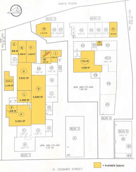 101 S Coombs St, Napa, CA for lease - Site Plan - Image 2 of 33