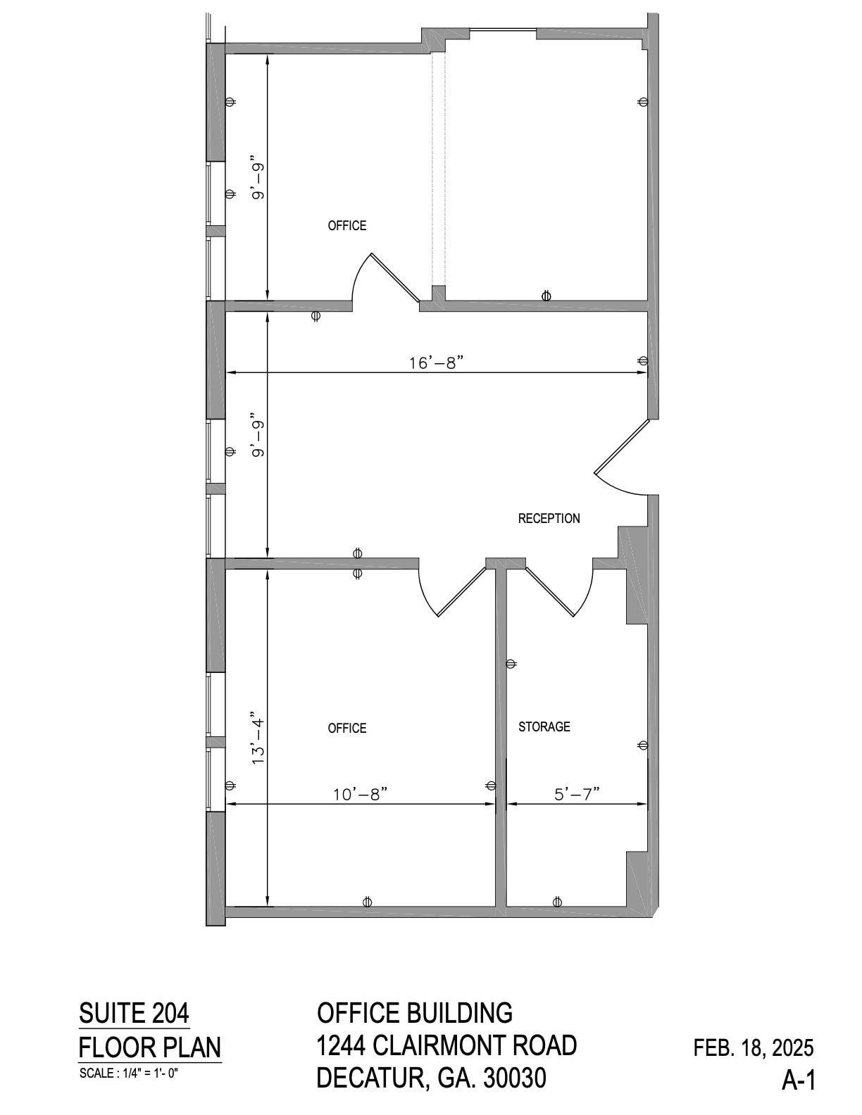 1244 Clairmont Rd, Decatur, GA for lease Floor Plan- Image 1 of 7