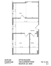 1244 Clairmont Rd, Decatur, GA for lease Floor Plan- Image 1 of 7