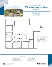 750 Warrenville Rd, Lisle, IL for lease Floor Plan- Image 1 of 6
