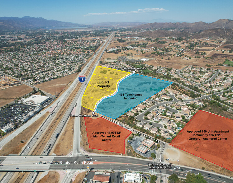 I-15 & Clinton Keith rd, Wildomar, CA for sale - Aerial - Image 1 of 14