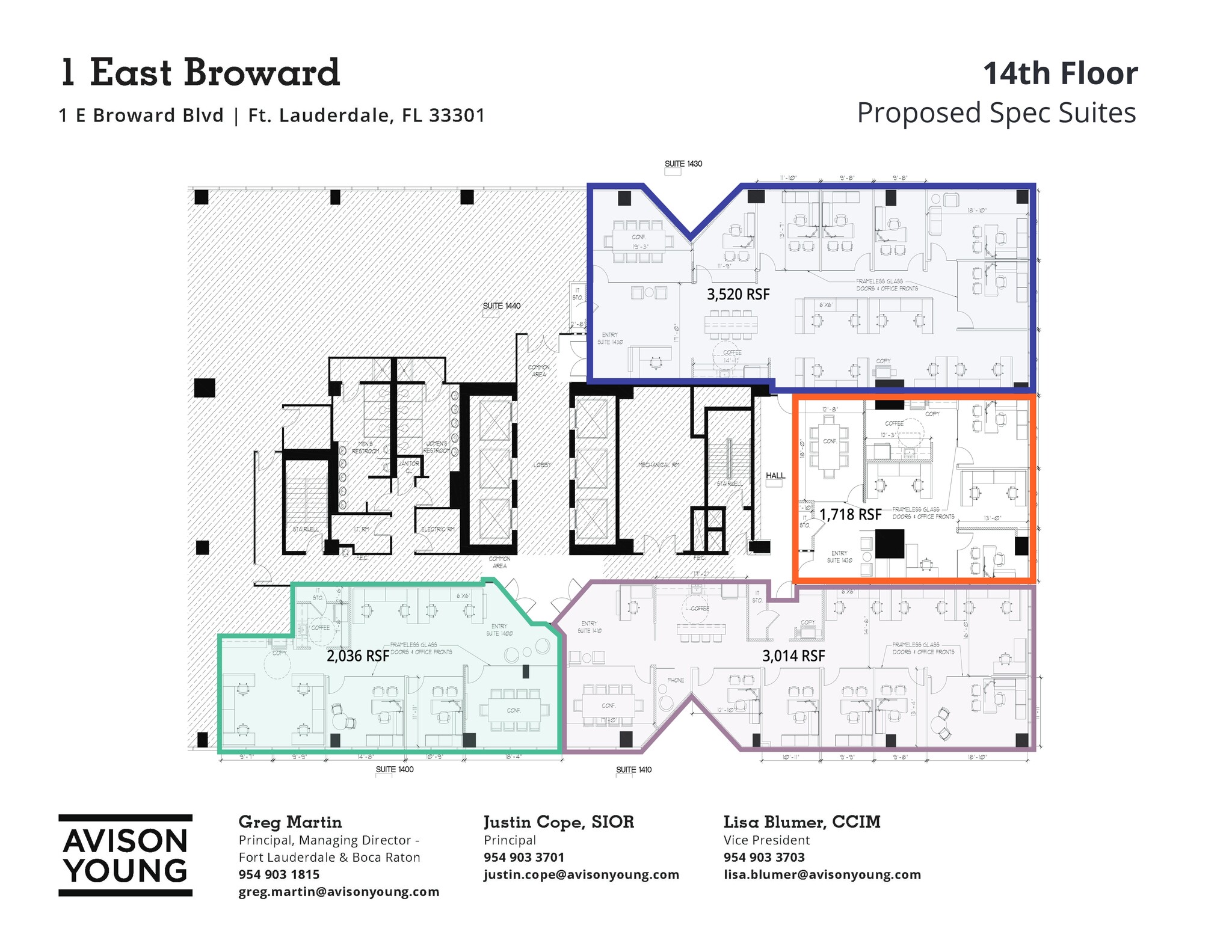 1 E Broward Blvd, Fort Lauderdale, FL for lease Site Plan- Image 1 of 1