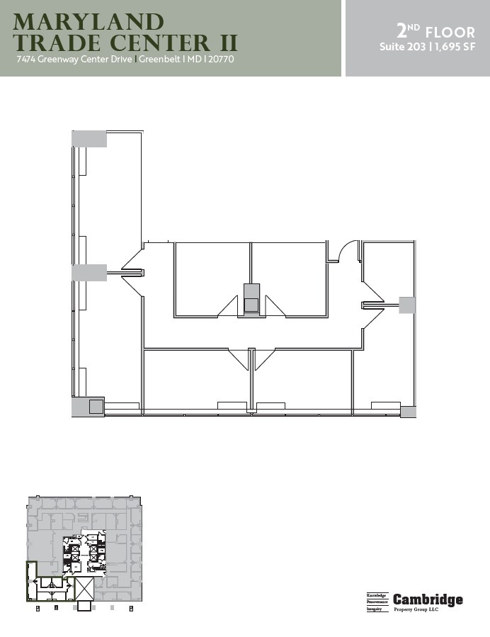 7500 Greenway Center Dr, Greenbelt, MD for lease Floor Plan- Image 1 of 1