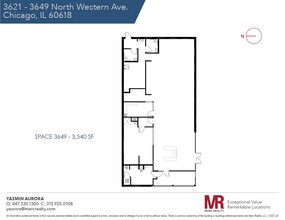 3621-3651 N Western Ave, Chicago, IL for lease Floor Plan- Image 1 of 1