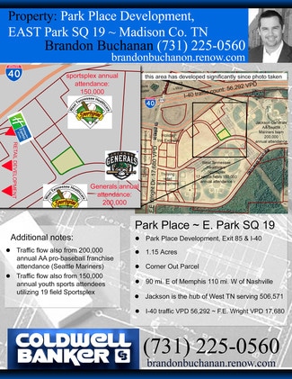 More details for 19 E Park Sq, Jackson, TN - Land for Sale