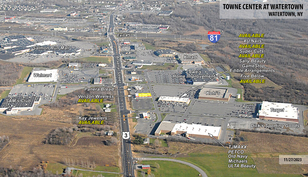 21800-21880 Towne Center Dr, Watertown, NY for lease - Aerial - Image 1 of 28