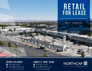 More details for 815-855 E Twain Ave, Las Vegas, NV - Retail for Lease
