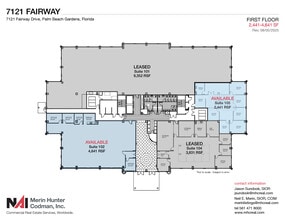 7108-7121 Fairway Dr, Palm Beach Gardens, FL for lease Floor Plan- Image 2 of 8