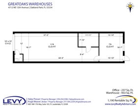 4700-4736 NE 12th Ave, Oakland Park, FL for lease Floor Plan- Image 2 of 2