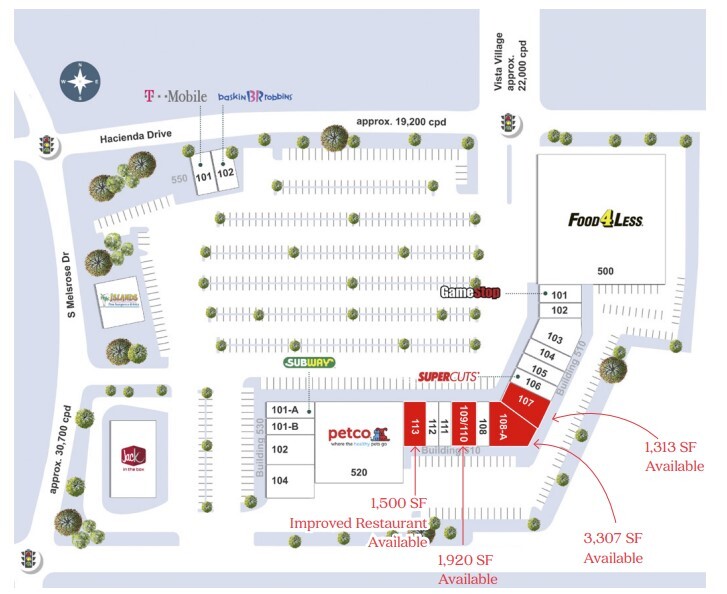 500-550 Hacienda Dr, Vista, CA for lease Site Plan- Image 1 of 1