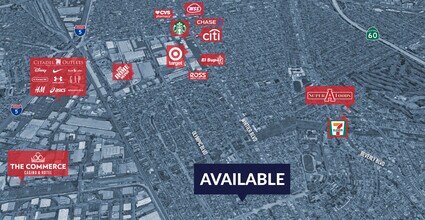 6559-6571 E Olympic Blvd, Los Angeles, CA - AERIAL  map view