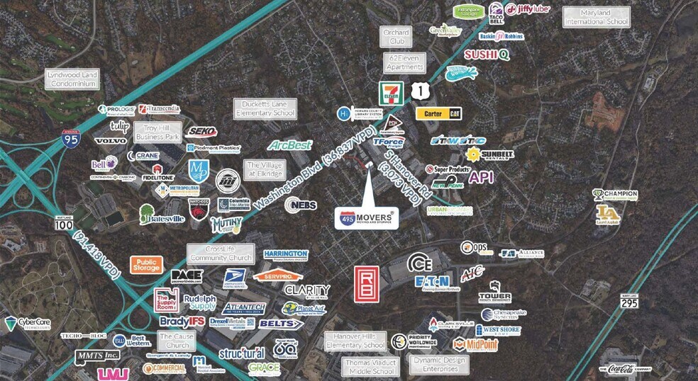 6345 Howard Ln, Elkridge, MD for sale - Aerial - Image 1 of 1