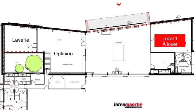 Retail in Mont-près-Chambord for lease - Floor Plan - Image 2 of 3