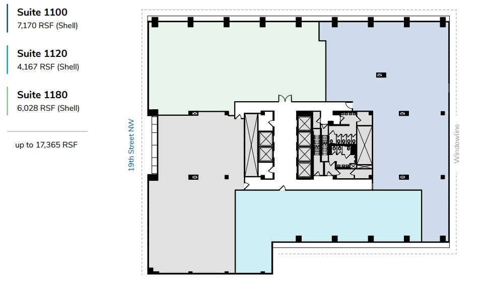 1111 19th St NW, Washington, DC for lease Floor Plan- Image 1 of 1