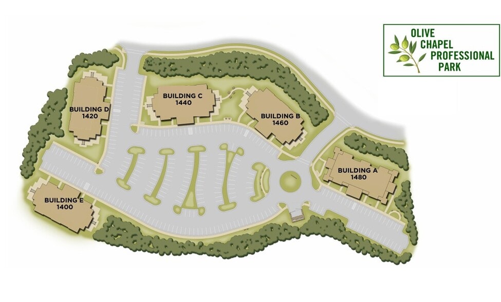 1400 Chapel Ridge Rd, Apex, NC for lease - Site Plan - Image 2 of 2