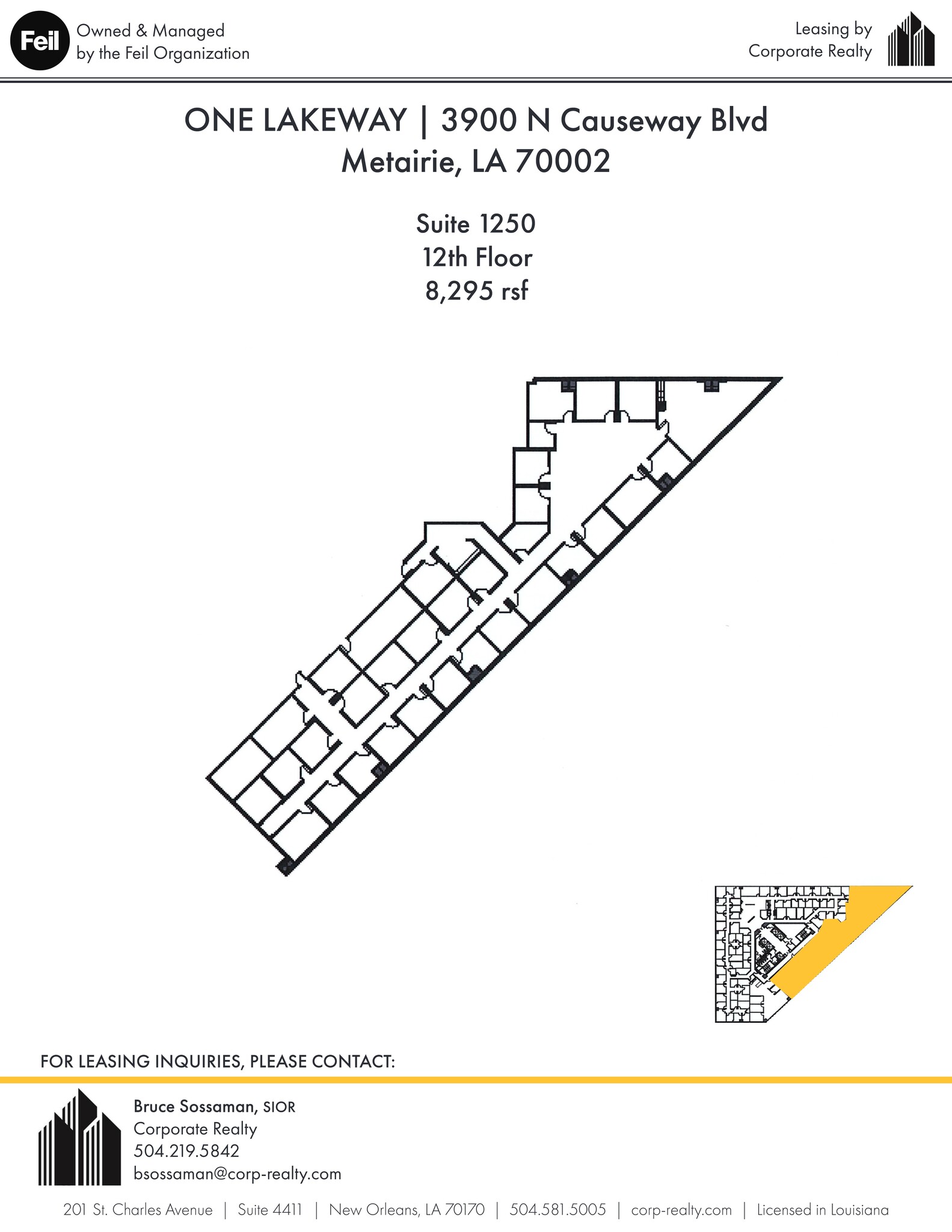 3900 N Causeway Blvd, Metairie, LA for lease Site Plan- Image 1 of 1