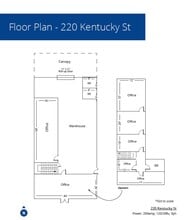 220-222 Kentucky St, Bakersfield, CA for lease Floor Plan- Image 1 of 2